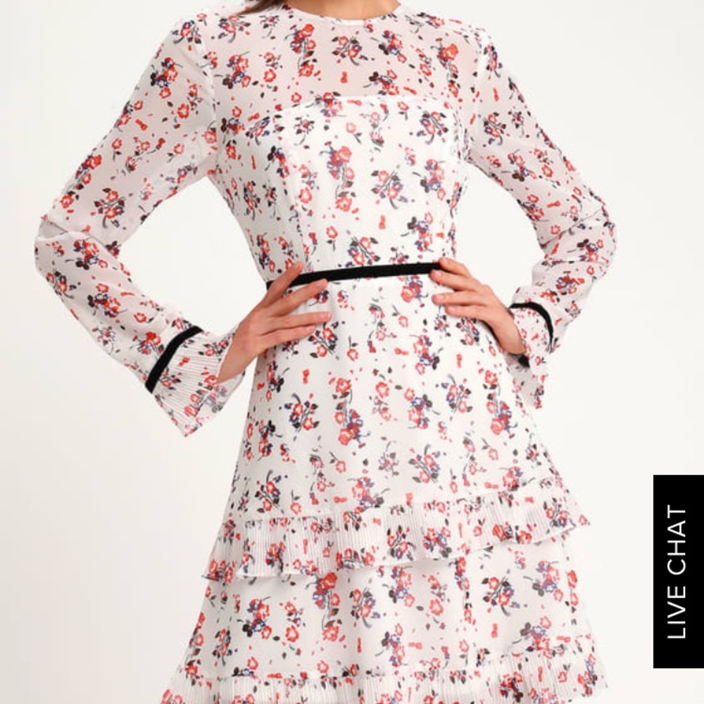 Long sleeved floral dress